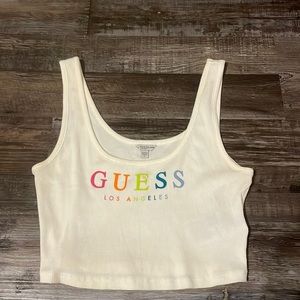 guess cropped tank size large